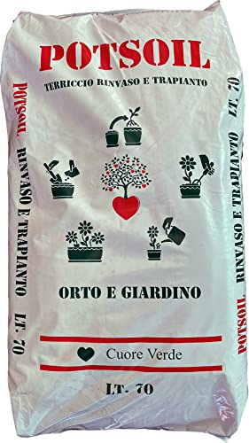 Vialca PotSoil terriccio per rinvaso e trapianto Orto e Giardino 70Lt