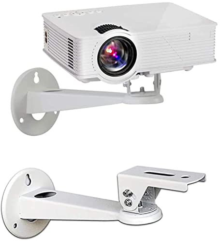 Cuifati Support Mural pour Projecteur et Support pour Caméras de sécurité à Domicile, Support de Projecteur Rotatif à 360 Degrés, Support Mural Robuste en Métal