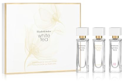 Elizabeth Arden, White Tea box, blommig och levande parfym, 3 miniatyrer på 10 ml, gåva till dam