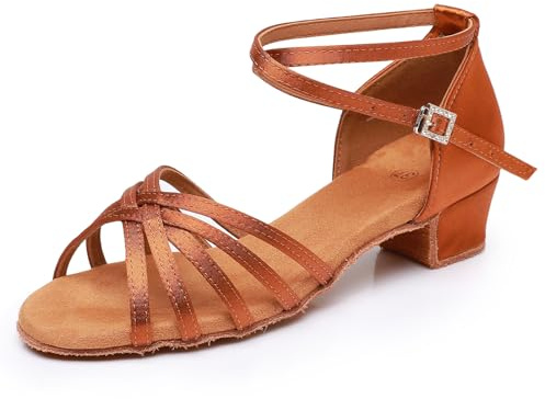 Rosefinch Chaussures de Danse Latine pour Femmes Salsa Tango Chacha Chaussures de Danse de Salon pour Filles Enfants