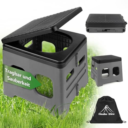 Diealles Shine Gabinetto Portatile, Large WC Portatile, Pieghevole WC Campeggio per Viaggio Auto