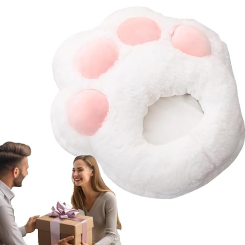 Calentador de pies recargable,Zapatos calientes con almohadilla térmica linda - Calentadores de pies de invierno con forma de pata de gato, zapatos cálidos para oficinas, dormitorios, viajes