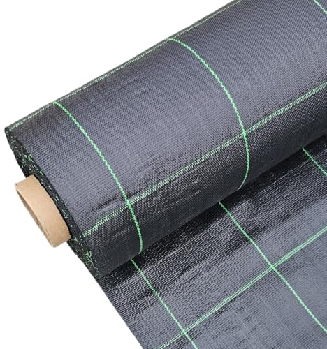 Rete Telo Pacciamatura 100 Gr/Mq in Varie Misure Pacciamante Antialaga Antierbacce Nero per Orto, Giardino, Tessuto Permeabile all'Acqua, Resistenza UV, Barriere Contro Le Infestanti (1m x 10m)