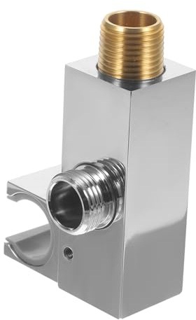 Hoement Shower Head Swivel Adapter Stainless Steel Nozzle Bracket Easy Install Metal Connection Fitting Bathroom Plumbing Fitting