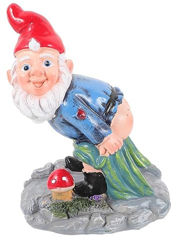 Figurita de Duende de Jardín Decoración Exterior para Patio y Césped Estatua para Adornar Jardín