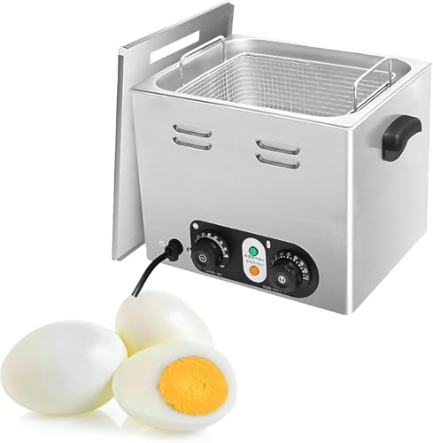 Caldera de huevos comercial, calentamiento uniforme, máquina escalfada de gran capacidad, para uso en restaurantes