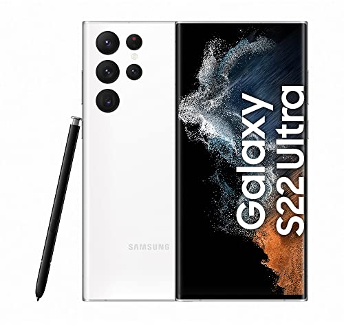 Samsung Galaxy S22 Ultra, Android Smartphone, 6,8 Zoll Dynamic AMOLED Display, 5.000 mAh Akku, 256 GB/12 GB RAM, Phantom White, inkl. 36 Monate Herstellergarantie [Exklusiv bei Amazon]