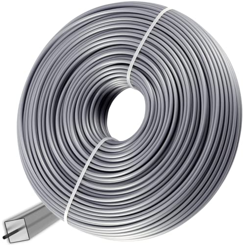 GARDENIX Mähfaden Verstärkt Trimmerfaden 3,0 mm x 15 m Eckig Rasentrimmer Faden Nylonfaden