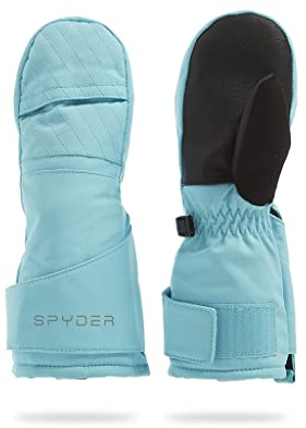 Spyder Manopla de esquí para bebé niña (niña), Azul Bahama, Large