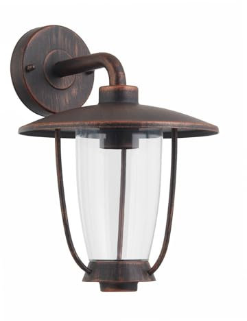 Lindby Applique da esterni dimmerabile (Antico) colore Marrone, in Metallo parete esterna/parete casa abitazione terrazzo und balcone