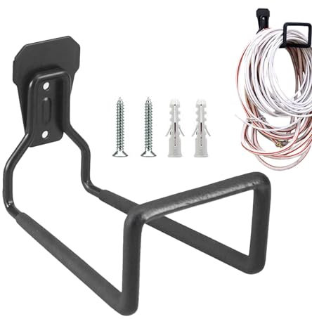 Gartenschlauchhalter – Gartenschlauchaufbewahrung, robuste Gartenschlauchaufbewahrung, Wandhalterung, Wasserschlauchaufhänger, Metall-Schlauchtrommeln, Schlauchhaken für Gartenschlauch und