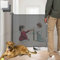 KOKOTTA - Puerta Retráctil - Adhesivos O Tornillos – 0-140 cm – Seguridad Bebés, Niños, Perros – Barrera Extensible: Escaleras, Puertas, Pasillos - Interior, Exterior. +Incluye Protectores (Negro)