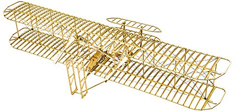 Viloyaga Puzzle 3D en Bois Wright Flyer - Kit de Maquette d'Avion à Assembler, Découpe Laser, Jouet Éducatif, Cadeau de Bricolage