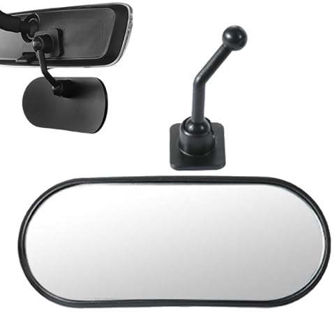 Rétroviseur de voiture pour bébé arrière et voiture - Rétroviseur réglable à 360 ° pour voiture - Adhésif anti-chocs - Écran grand angle pour observation des