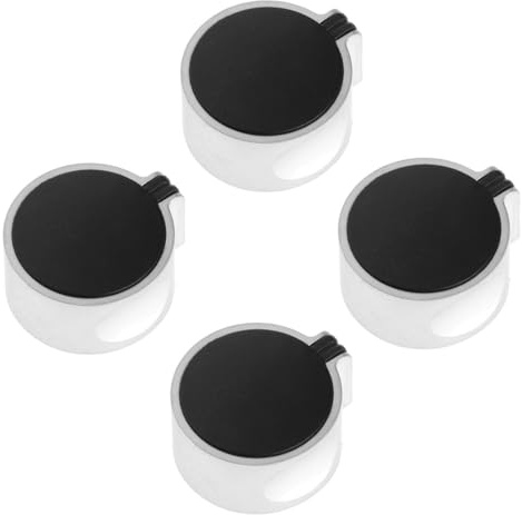 4 Pezzi Manopole Piano Cottura, 6mm Pomelli Cucina, Manopola Fornello a Gas, Manopole Forni, Gas Stufe Controllo Manopole, per Forno a Gas Piano Cottura Stufa Gas