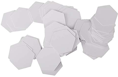 POFET 500 st hexagon engelskt pappersstycke quiltning mallar hantverk – 22 mm