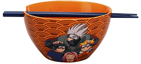 Bioworld Naruto Anime Heroes 20 oz Ramen Bowl With Chopsticks