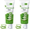Aloe Vera Gel Tube 100ml (Pack of 2) - 99% Naturally Bio-Active Aloe Vera - Cruelty-Free and Vegan - Cooling, Soothing and Moisturising for All Skin Types