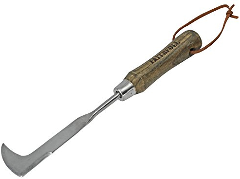 Faithfull Prestige Stainless Steel Hand Patio Knife Weeder with Ash Handle