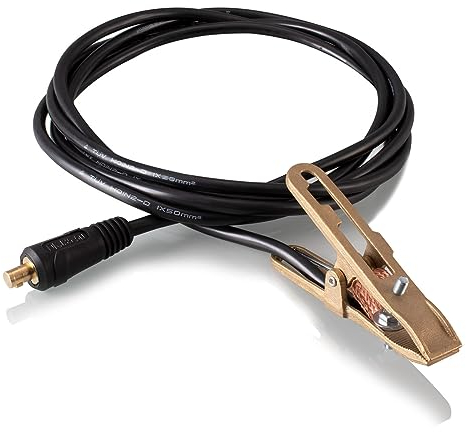 Cable de soldadura de tierra con pinza de tierra 500 A 3 metros