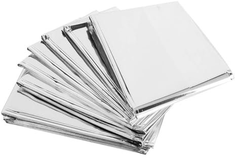 Beufee 2Pack Silver Reflective Film, 82.7x47.2in Garden Greenhouse Covering Foil Sheets for Plant Growth Grow Room Camping Outdoor Survival