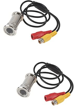 Amosfun 2piezas De Mirilla Digital Gran Sensor Cmos Visor De Puerta Para Interior Soporta Ángulo De De Instalación Consumo Energético