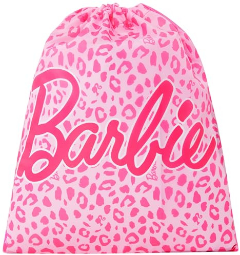 Barbie Sacca con coulisse, per nuoto, asilo, scuola, rosa, 39cm (length) x 32cm (width) x 15-20cm (height)