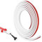 Mini Kabelkanal Selbstklebend, 3 Meter Kabelkanäle, Flexible Kabelabdeckung Wand Decke, Kabelbrücke Boden, Halbrund Kabel Kanal Weiß Flach für Kabel Verstecken von 1 Kabelschutz Kabelschacht Weiss