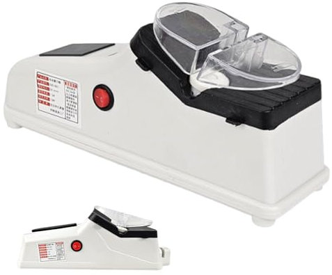 Afilador Cuchillos con Ranuras Multifuncionales de 2 Etapas, Afilador Cuchillos Eléctrico, Afilador de Cuchillos Profesional con Funda Protectora, Afilador de Cuchillos Eléctrico para Todos