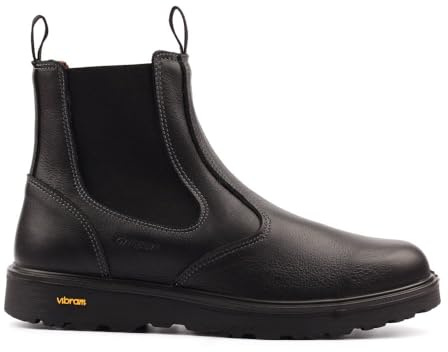 Grisport Crieff - Stivali da uomo senza lacci, colore: nero, Nero, 42 EU