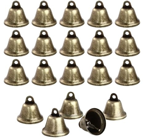 20 Pièces Clochettes pour Bricolage, Cloches Vintage en Métal pour Noël, Décoration Maison, Carillons, Mariages et Dressage de Chiens