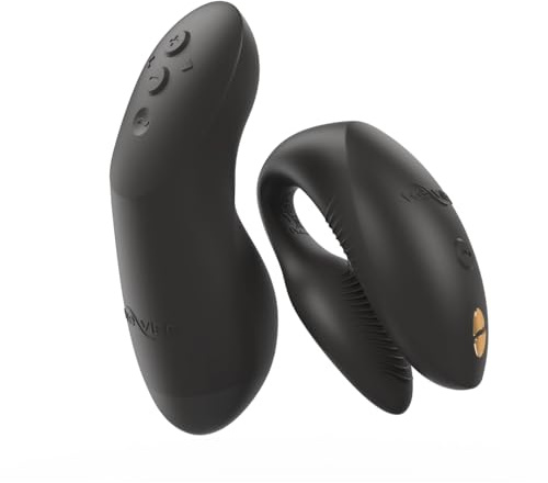 We-Vibe Chorus Pro App Controlled Couples Vibrator | Remote Control Clitoral & G-Spot Stimulator with 10 Intensity Levels | Waterproof Rechargeable Silicone Sex Toy for Couples Bedroom Play | Black