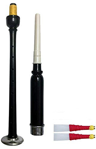 TC Rosewood Practice Chanter Black Colour Silver Mounts with 2 Reeds