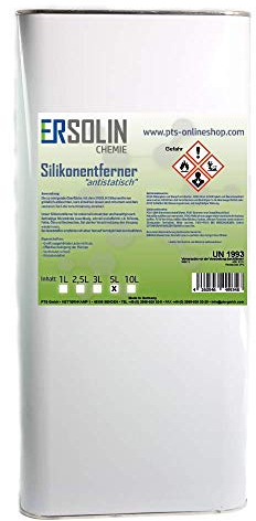 ERSOLIN Silikonentferner | Siliconentferner | antistatisch | Entfetter | Reiniger für Autolack 5 Liter