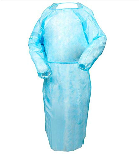 TronicXL, 10 pezzi di indumenti protettivi per camice, tuta monouso, in plastica, per bistro, gastro, ospedale, carne, laboratorio, macellaio, cuoco monouso, in plastica