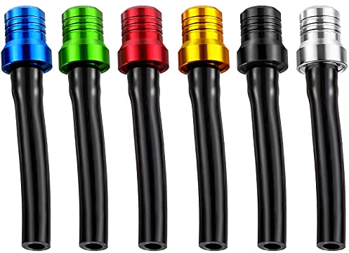 6 Stücke Gas Kraftstoff Tankdeckel Ventil Treibstoff Gas Tank Entlüftung Motorrad Entlüftung Schlauch 6 Farbe Aluminium Kraftstofftank Entlüftung Ventil für 50cc 110cc 70cc 125cc