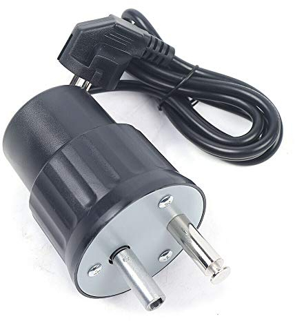SHZICMY Motore per barbecue per spiedini, rotatore elettrico per barbecue, motore con accessori da 1 giri/min per girarrosti, spiedini, shish kebab