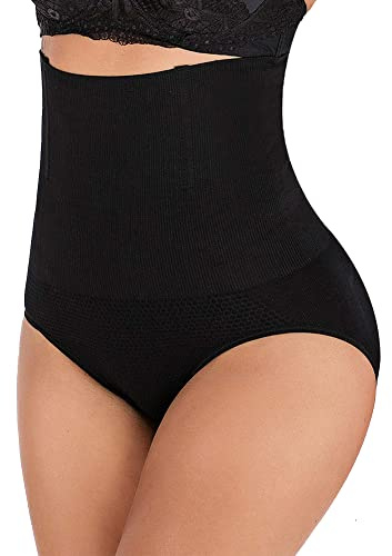 Braga Faja Reductora Abdomen sin Costura para Mujer, Lencería Braguita Moldeadora de Cintura Alta para Postparto Adelgazante, Transpirable y Cómodo, Control Barriga Vientre para Body Shaper 3608