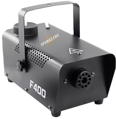 Máquina de humo, potencia de 400 vatios, muy buen caudal – Tiempo de calentamiento rápido – Depósito de 0,3 litros – Fácil de transportar, ideal para DJ