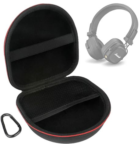 Custodia Protettiva per Cuffie Marshall Major V/IV/III/II/I Pieghevole con Fibbie (Ferroso)