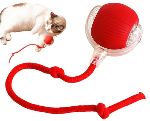 Biniveil Pallina Gatto Automatica | Giocattoli Interattivi Per Gatti | Ball Interattivo Giocattolo | Palla Giocattolo Per Gatti Intelligente | Palla Per Cani E Gatti In Movimento