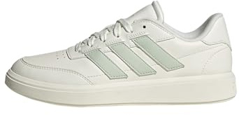 adidas Courtblock Shoes Femme Chaussures, Blanc Cassé Vert Lin Blanc Cassé, 42 2/3 EU