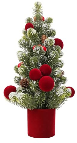 18Inch Small Christmas Tree for Home Table Xmas Indoor Decor