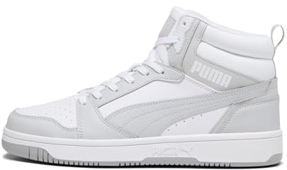 PUMA Unisex Rebound V6 Turnschuhe, Puma White Ash Gray, 40 EU