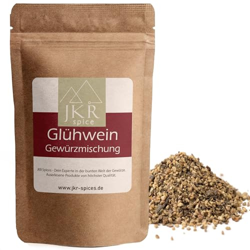 JKR Spices Glühweingewürz geschrotet 450g | Ideal für Glühwein, Punch, Glühgin und Bowle | Mit feinem Sternanis | CO² neutral verpackt