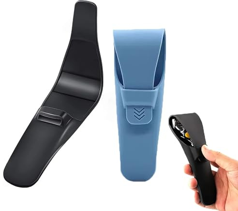 ZBJBinCH 2 Pack Silicone Razor Case, Razor Travel Case, Manual Razor Protector Razor Case for Travel, Safety Razor Cover Compatible with Gillette Razor Parker Razor Merkur Razor (Black)