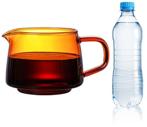 Vasos de vidrio – Vasos de vidrio gruesos, tazas de café de vidrio vintage | tazas de café vintage de vidrio con asa, taza de resistente al calor, tazas de café grandes de con apertura