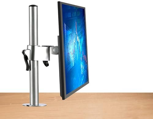 Genérico Soporte telescópico para Monitor, Brazo de Monitor de Altura Ajustable para Pantallas de computadora Planas y Curvas de hasta 32 Pulgadas, el Soporte de Monitor se Adapta a 75 x 75 y 100 x 1