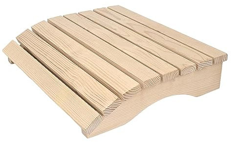 Fauteuil de sauna avec support professionnel antidérapant – Appui-tête en bois pour le confort de la salle de sauna