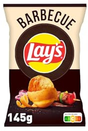 LAY'S Patatas fritas sabor barbacoa - 20 paquetes de 145 g
